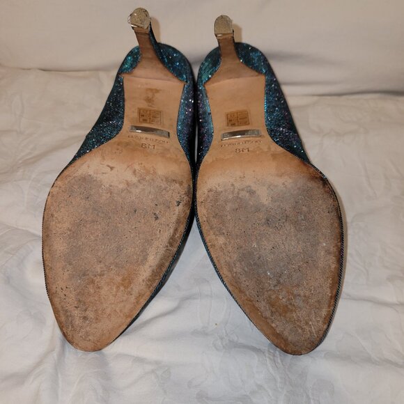 Badgley Mischka Sparkly Multicolor Heels - Picture 3 of 4